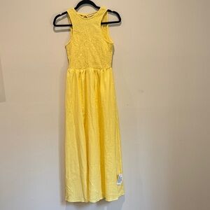 ASOS Yellow Sleeveless Midi Dress